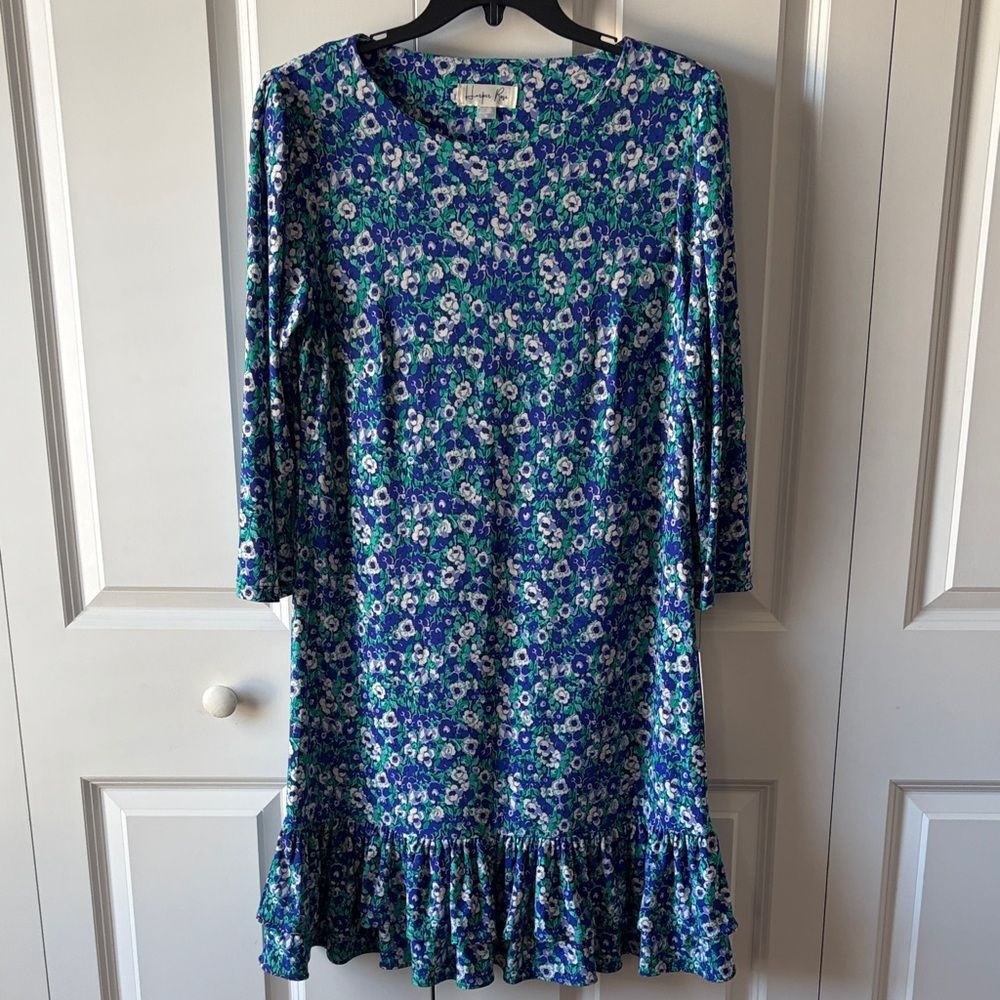 Harper Rose Women's Size 10 Blue Floral Dress New with Tags